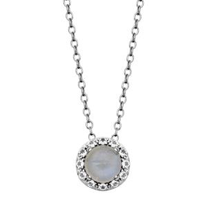 Silver Birthstone Necklace image 6