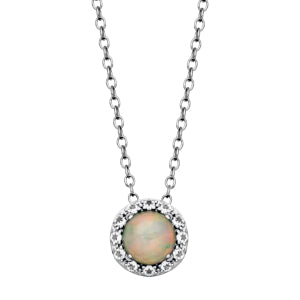 Silver Birthstone Necklace image 10