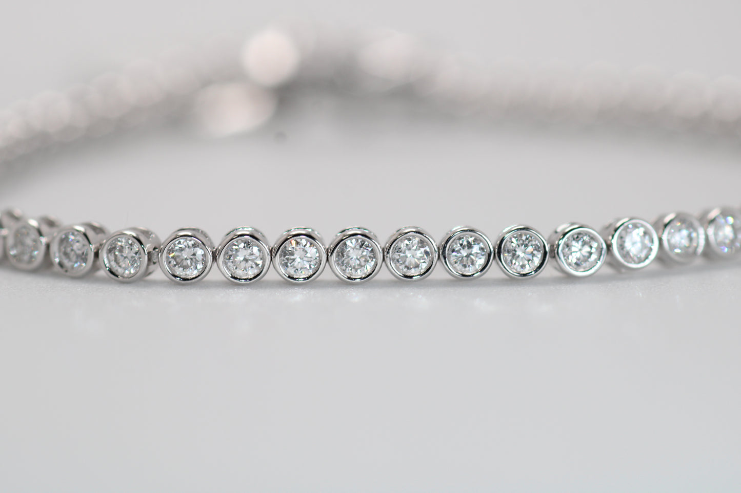 Lab Grown Bezel Tennis Bracelet image 0