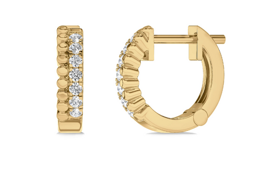 Beaded Accented Huggies image 1