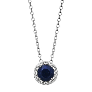 Silver Birthstone Necklace image 9