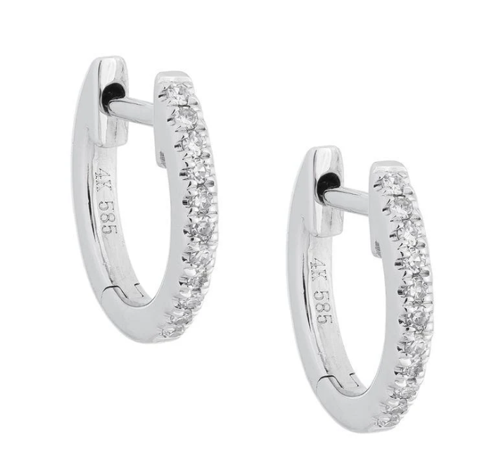 Mini Diamond Huggies image 0