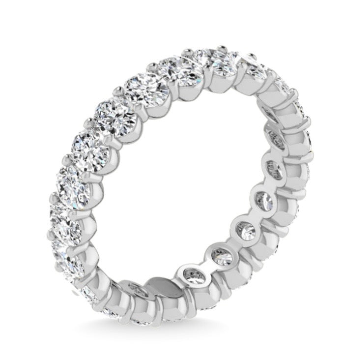 Lab Grown Oval Eternity Band