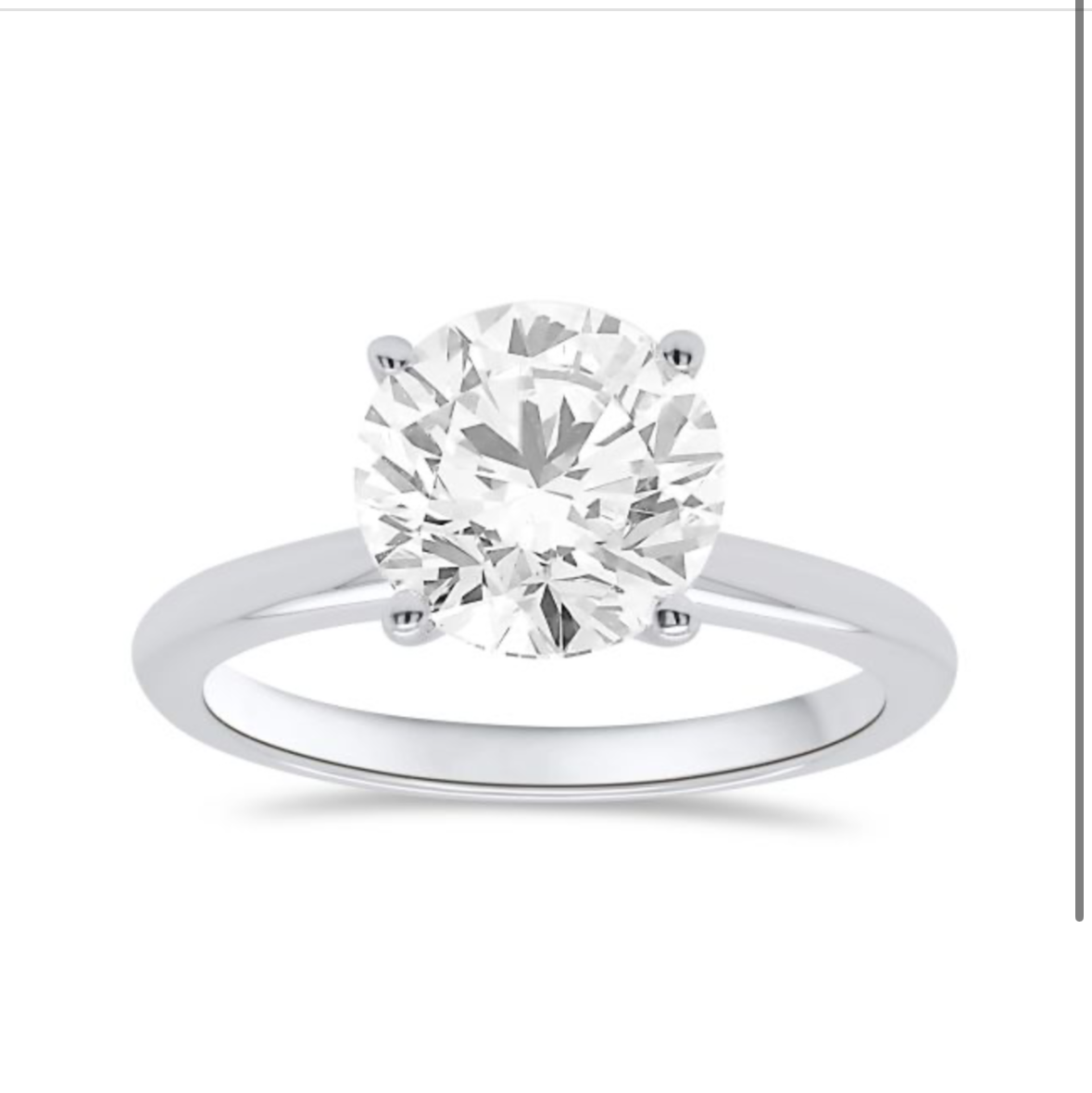 3ct Lab Grown Solitare