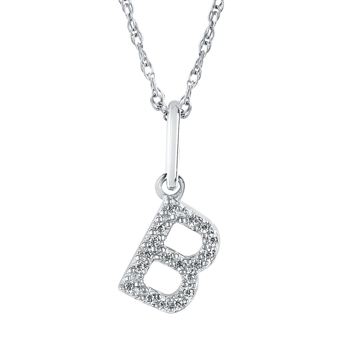 Dainty Diamond Initial