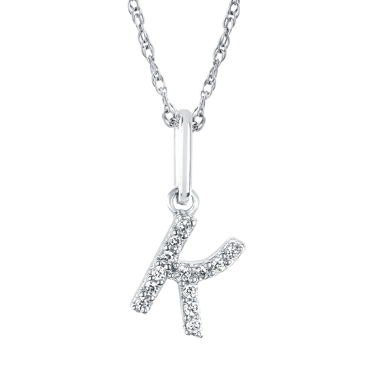 Dainty Diamond Initial