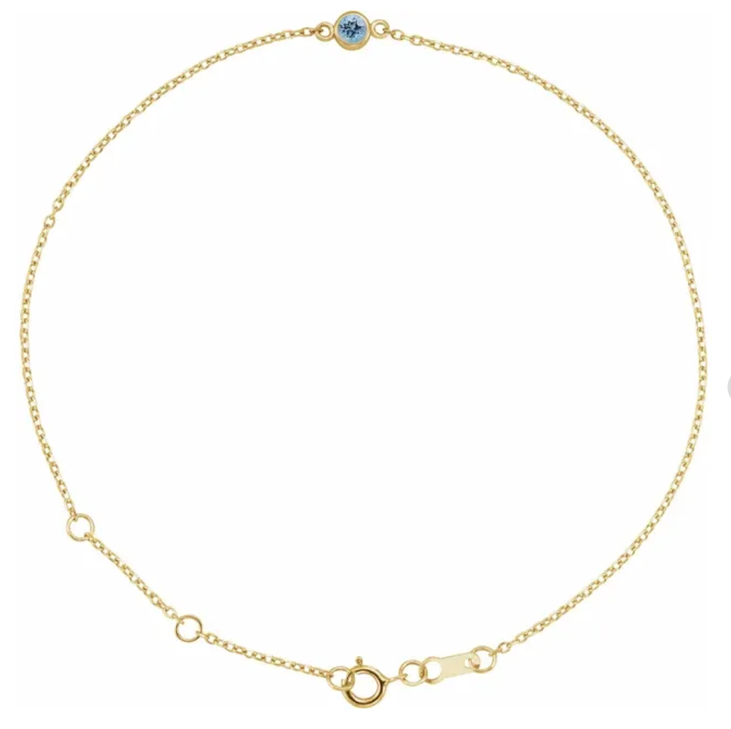 Birthstone Link Bracelet