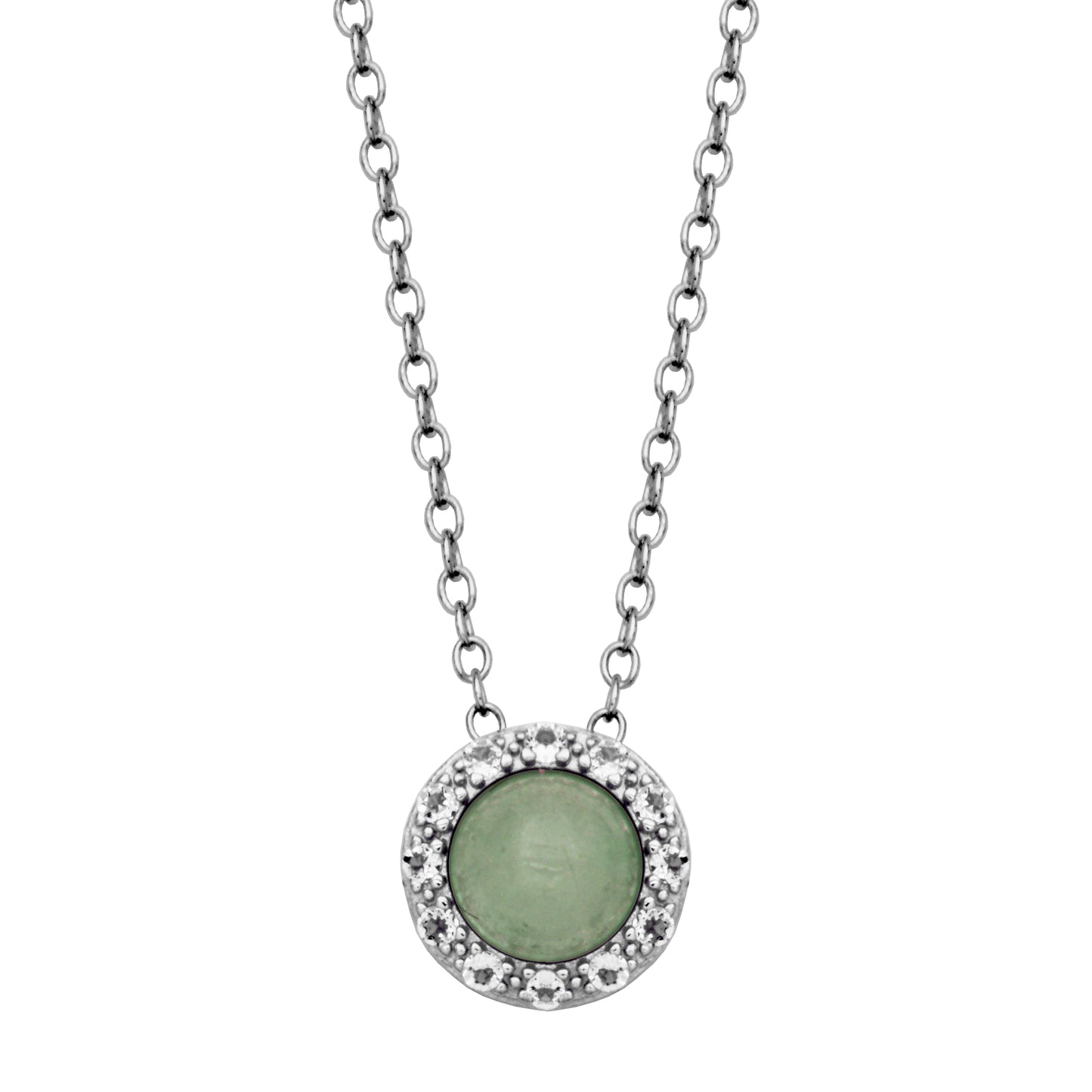 Silver Birthstone Necklace image 3