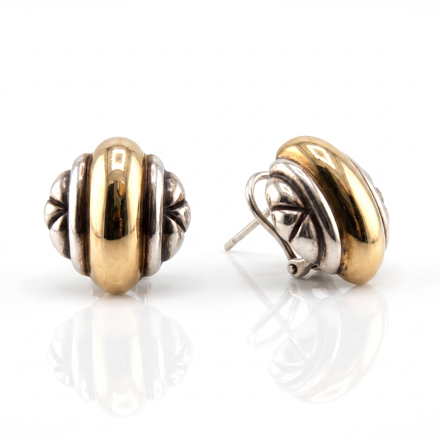 Sterling Silver & 14kt Gold James Avery Estate Earrings