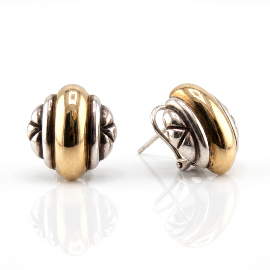 Sterling Silver & 14kt Gold James Avery Estate Earrings