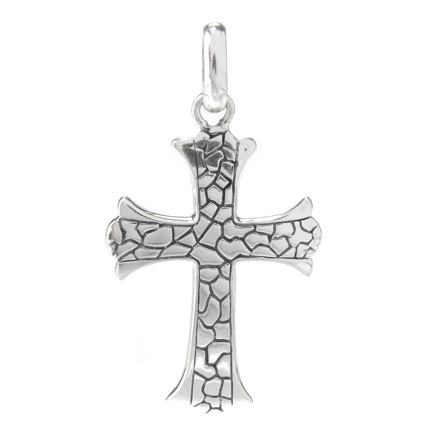 Pebble cross pendant image 0