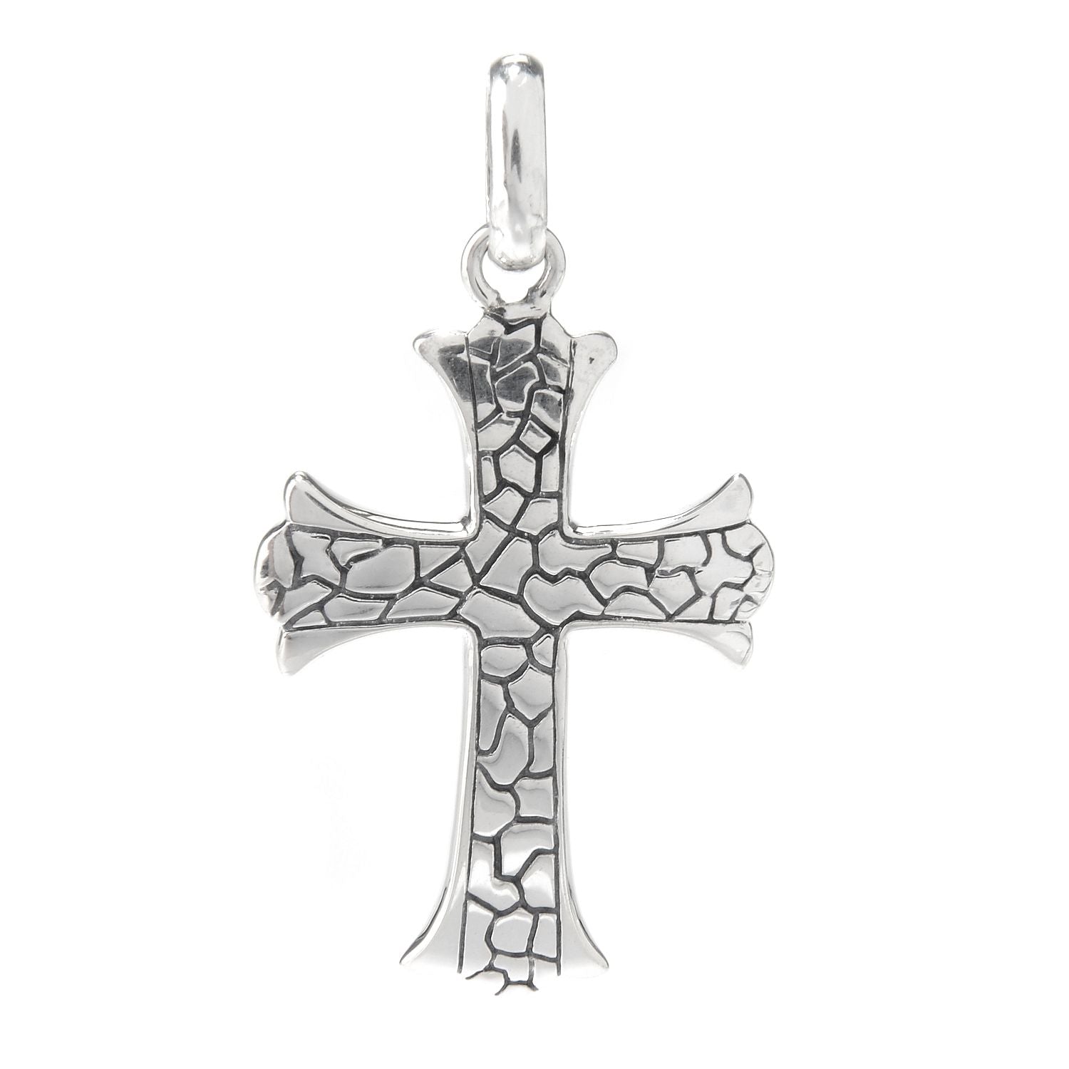 Pebble cross pendant image 0