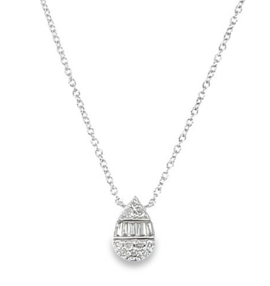 Multi Stone Teardrop Pendant image 0