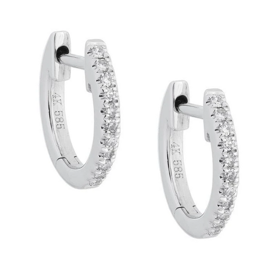 Mini Diamond Huggies image 0
