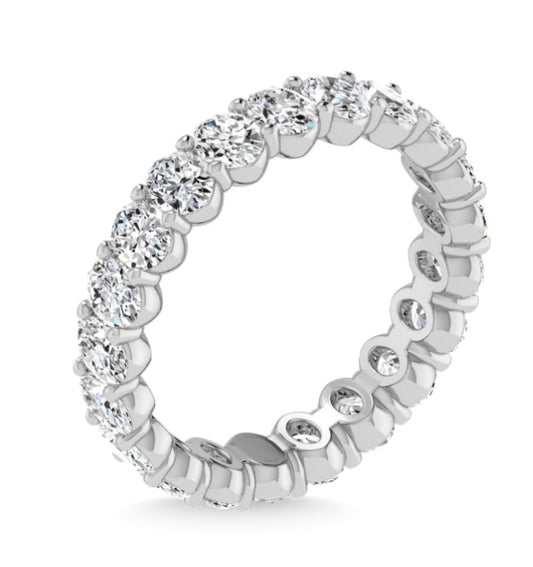 Lab Grown Oval Eternity Band
