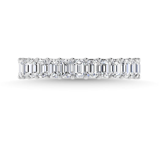 Lab Grown Emerald Eternity Band