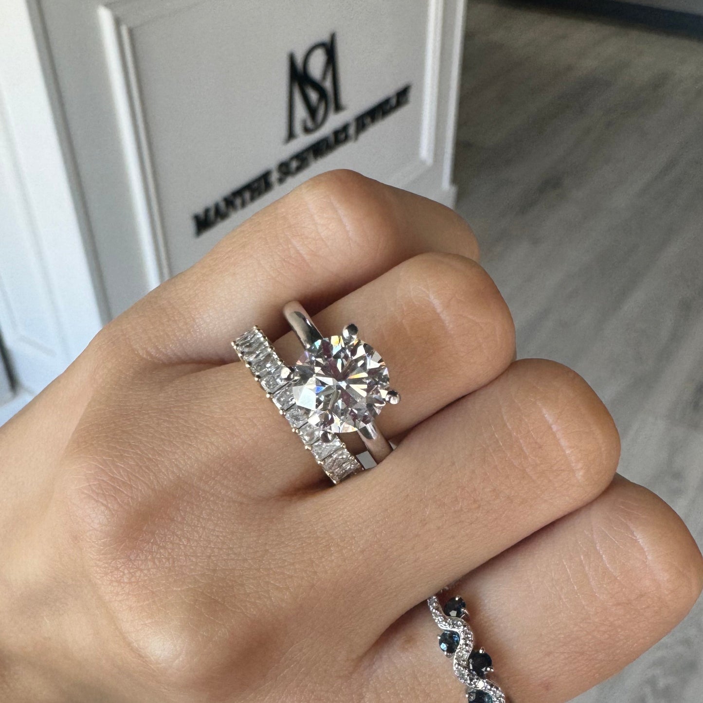 3ct Round Brilliant Cut Lab Grown Diamond Solitaire Engagement Ring