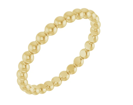 Beaded Eternity Band