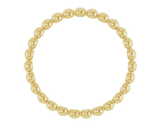 Beaded Eternity Band