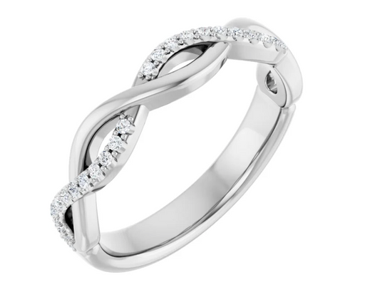 1/2 Diamond Twist Band