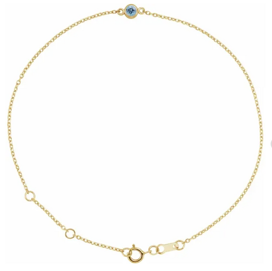 Birthstone Link Bracelet