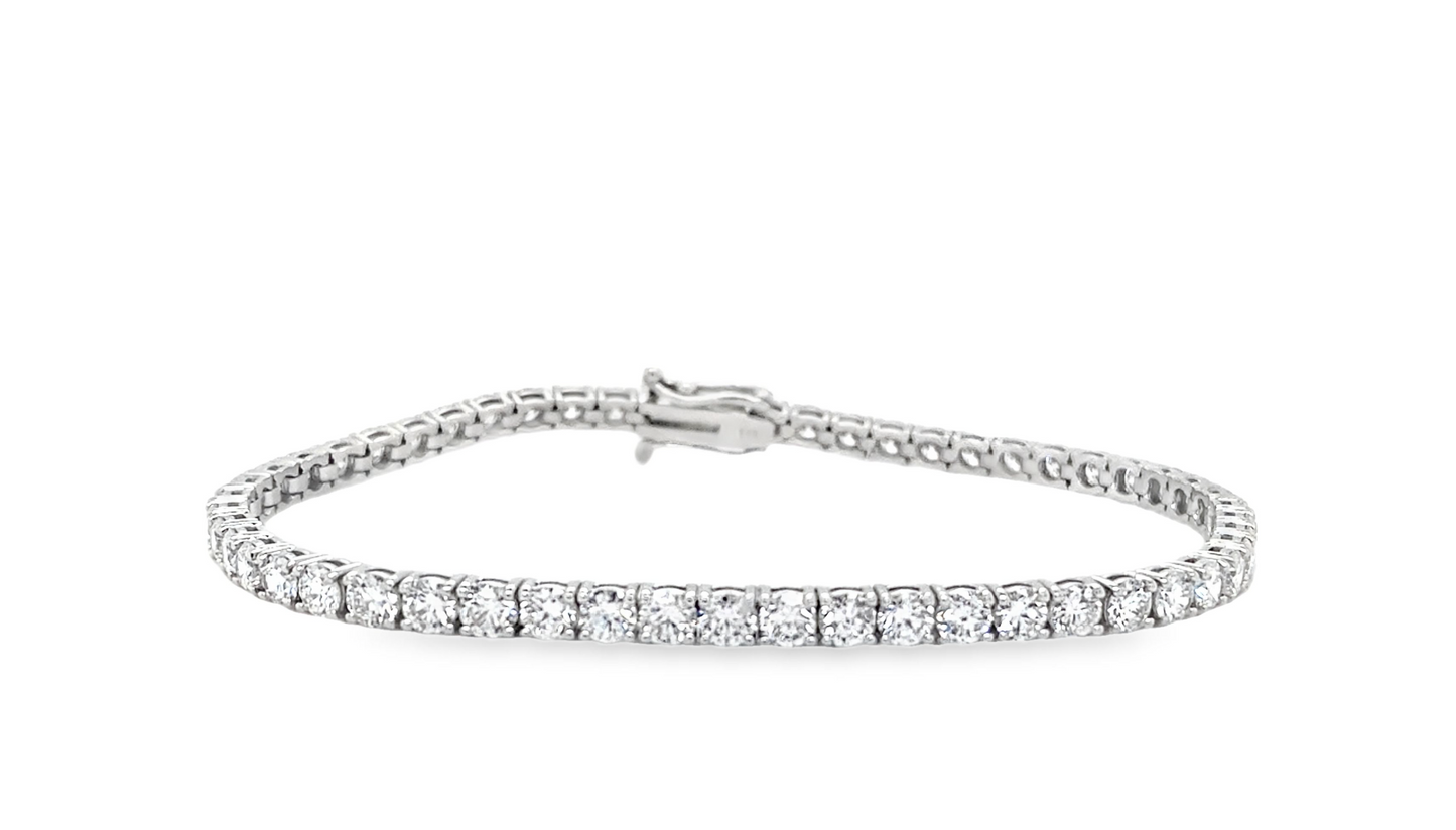 14kt Lab Grown Tennis Bracelet