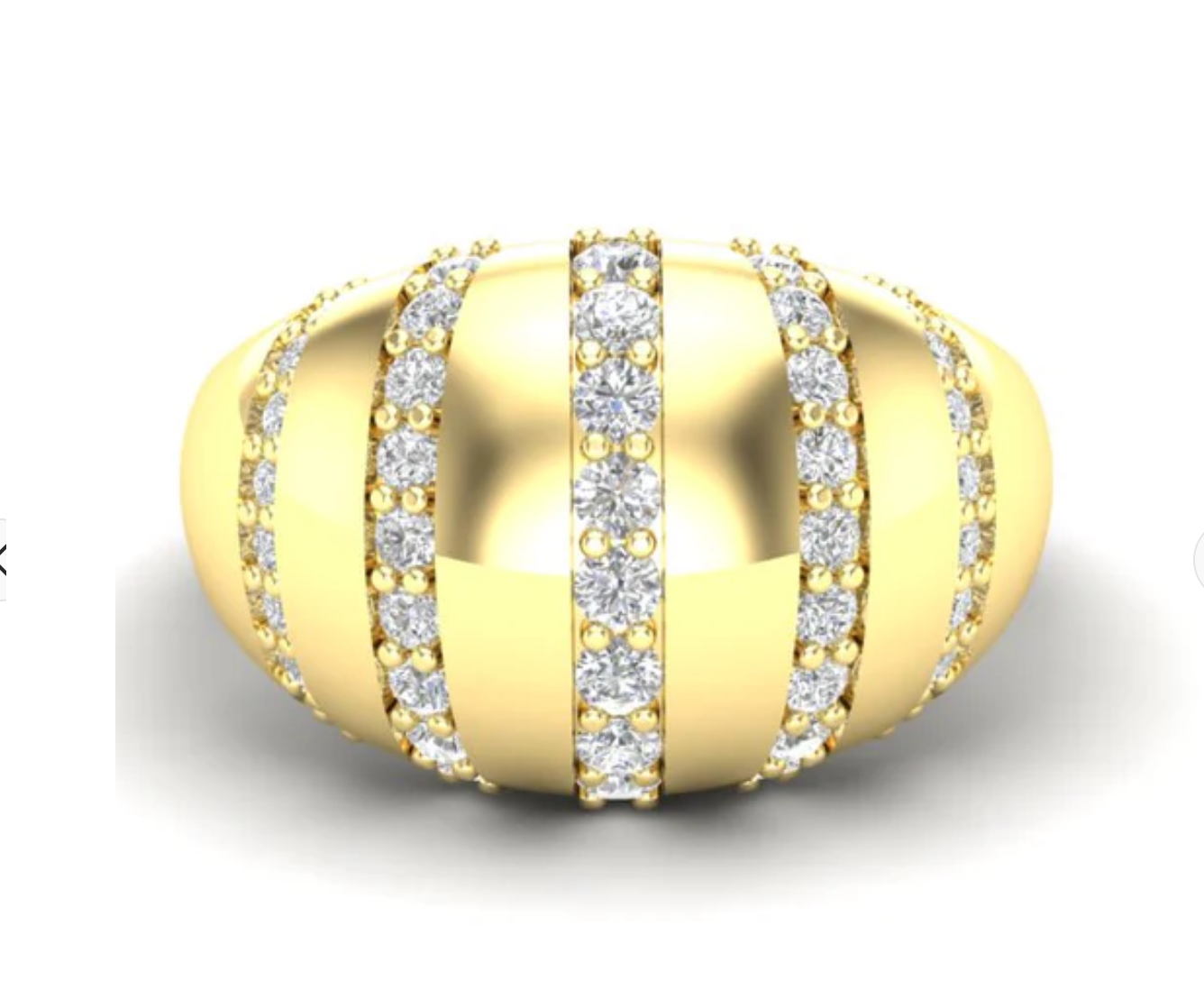 The Abby Dome Pave Ring