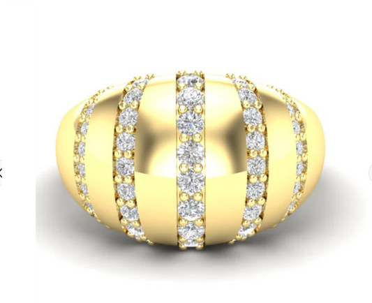 The Abby Dome Pave Ring