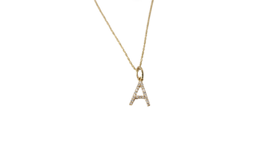 Diamond Initial Necklace image 0