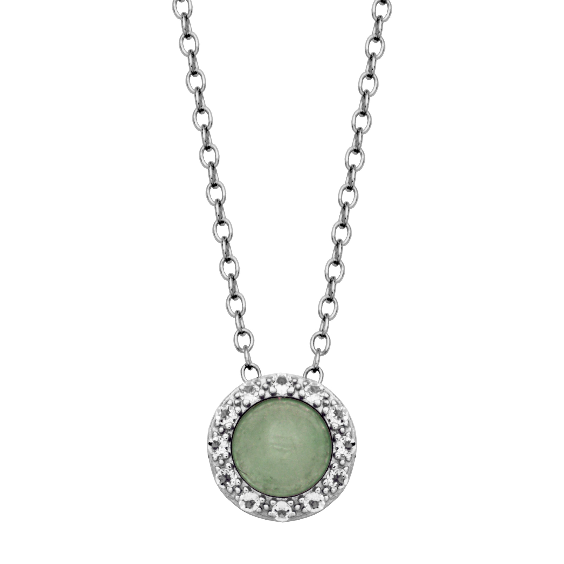 Silver Birthstone Necklace image 3