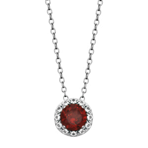 Silver Birthstone Necklace image 0