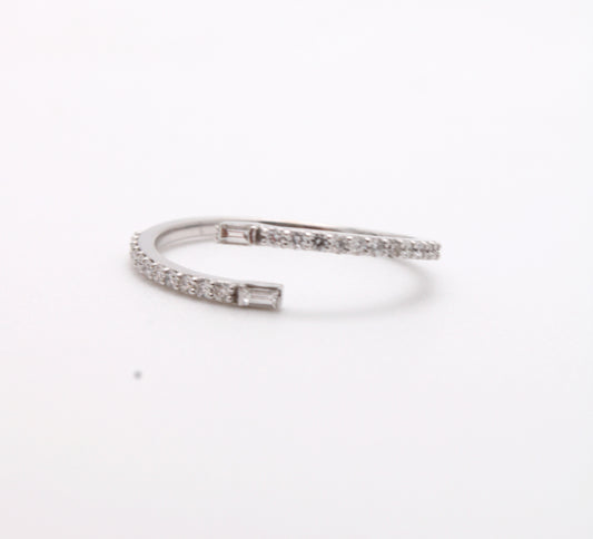 Dainty Bypass Ring image 0