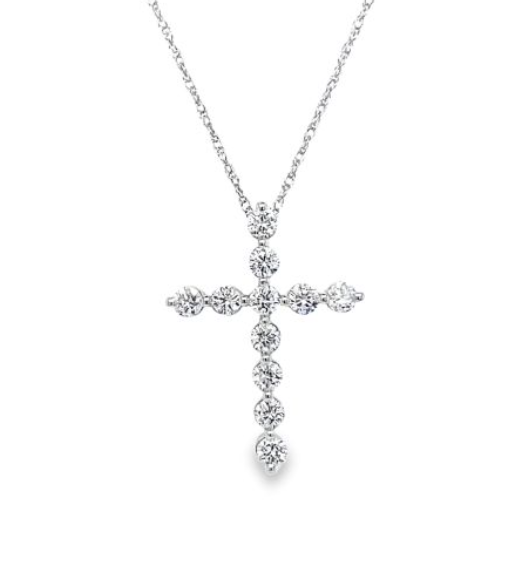 1ctw Lab grown Cross Pendant image 0